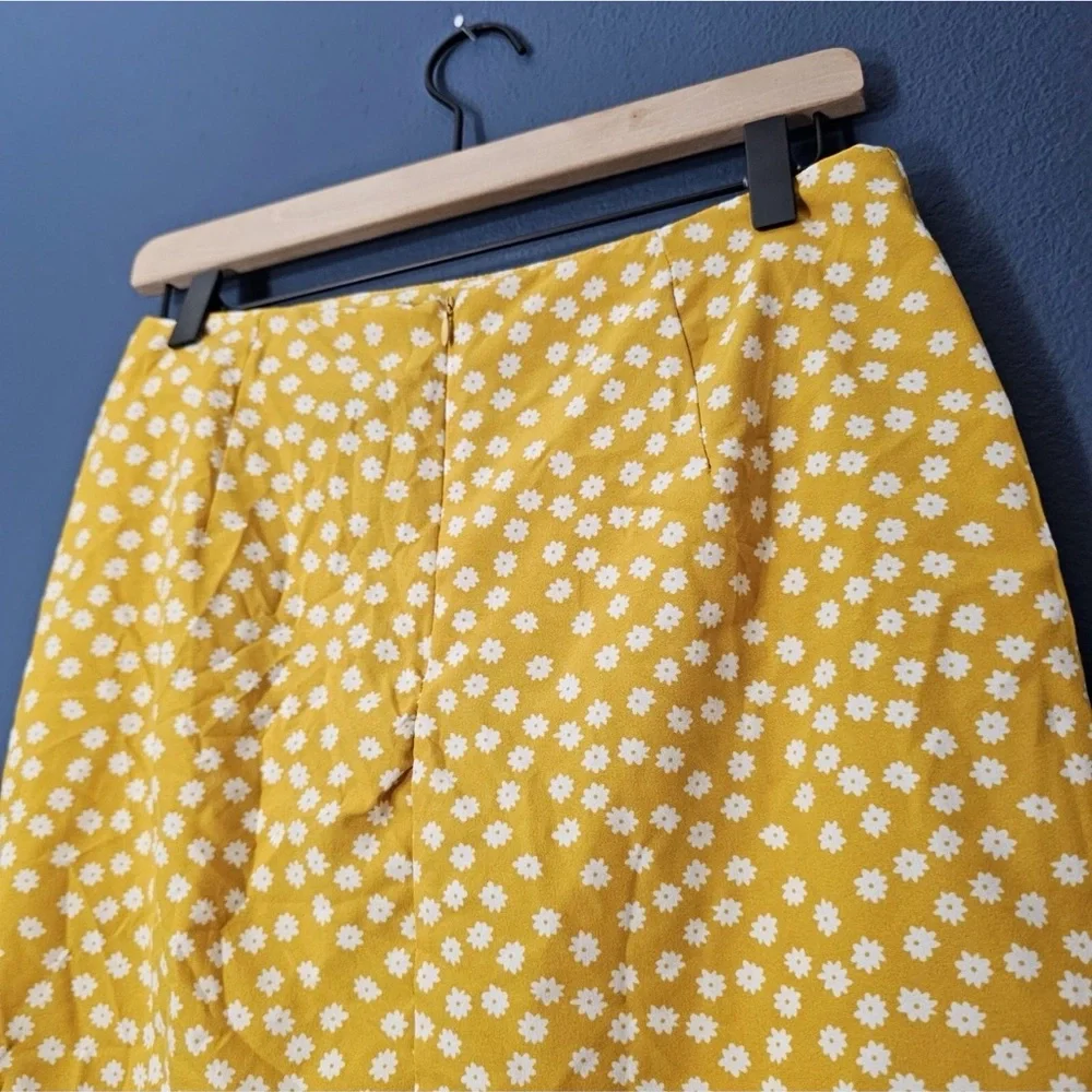 Zaful - Yellow Floral‎ Mini Skirt
